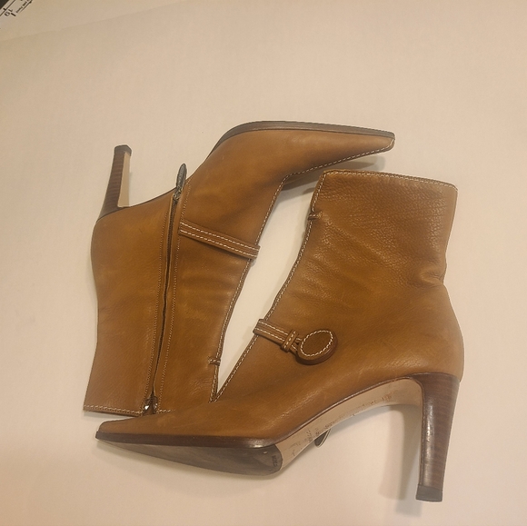 Sergio Rossi Brown leather ankle boots booties - Picture 8 of 8